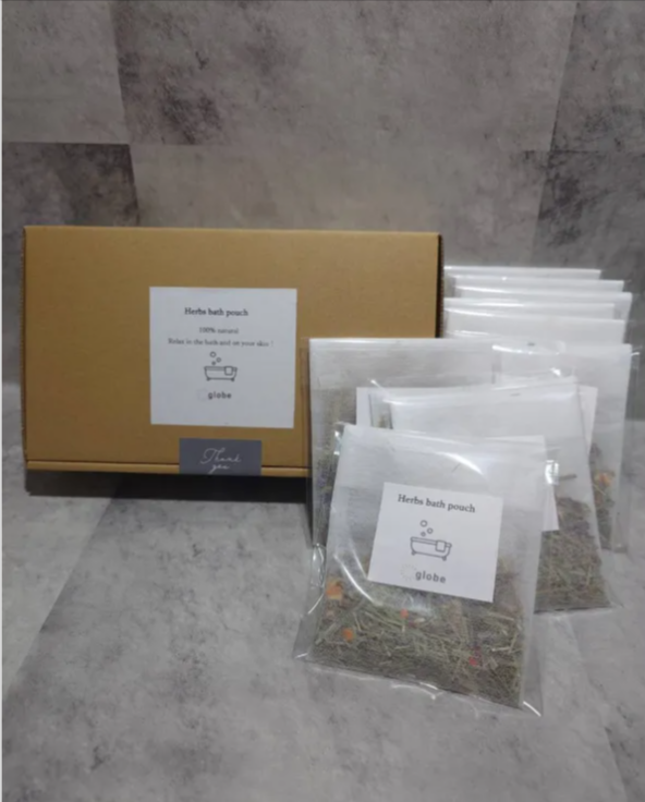 Herbs-Bath-Pouch-全身美肌、香りでストレス軽減-10個パック-globe-グローブ-ハーブ-バスポーチと小さな植物のオンラインショップ-11-26-2025_03_52_PM